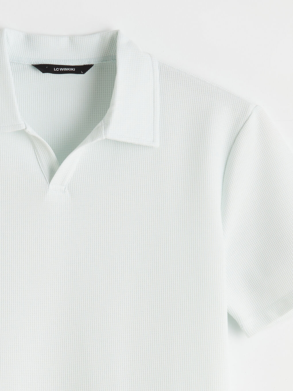 Yeşil Polo Yaka Erkek Tişört-5