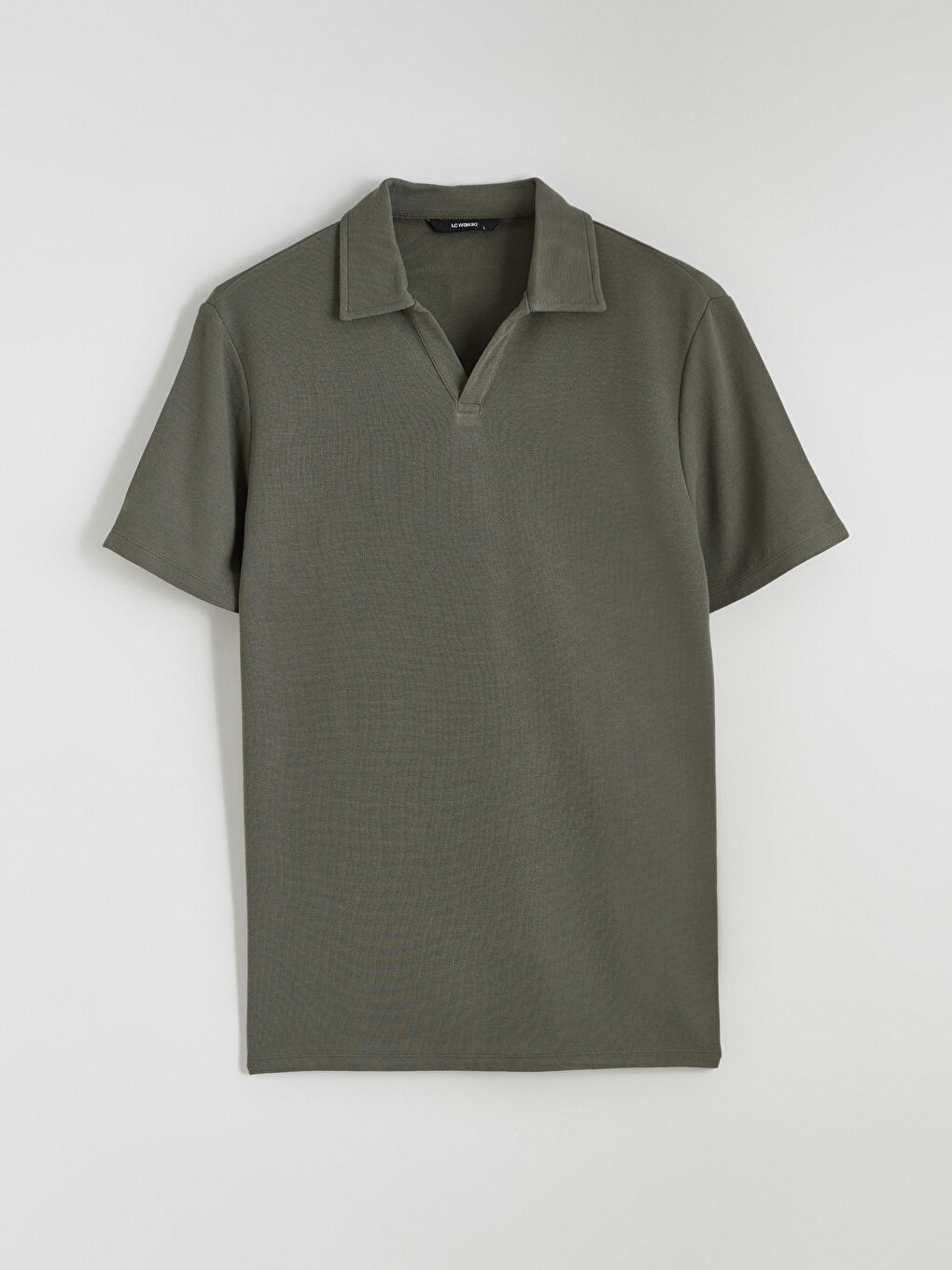 Yeşil Polo Yaka Erkek Tişört-4