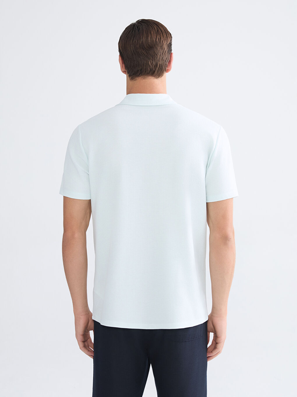 Yeşil Polo Yaka Erkek Tişört-3