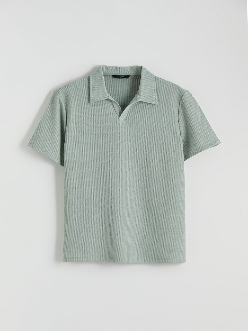 Yeşil Polo Yaka Erkek Tişört-4