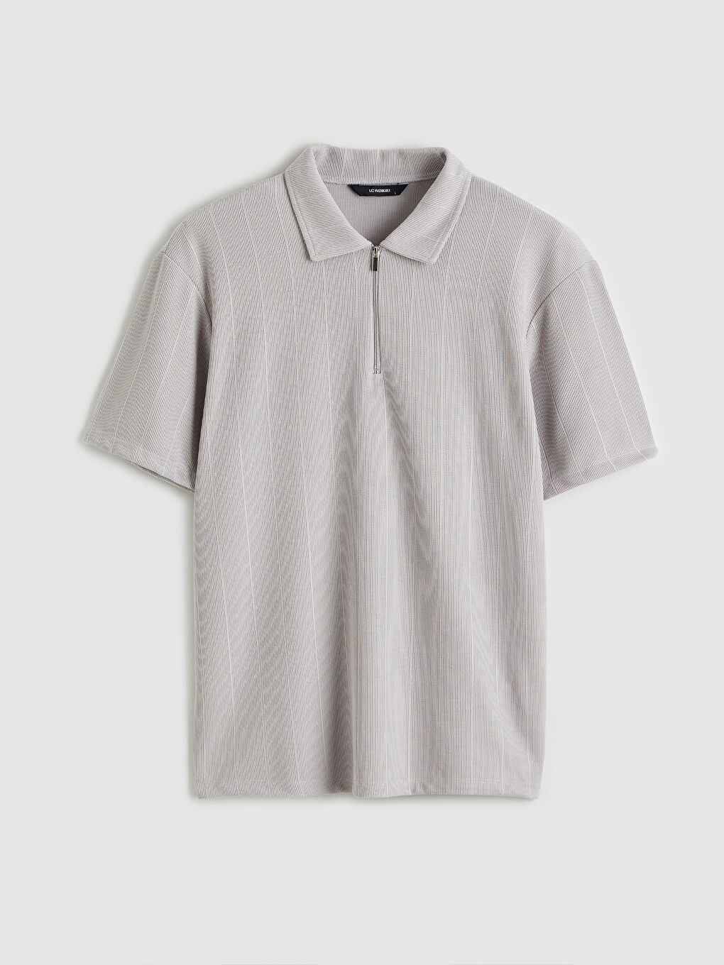 Bej Polo Yaka Erkek Tişört-4