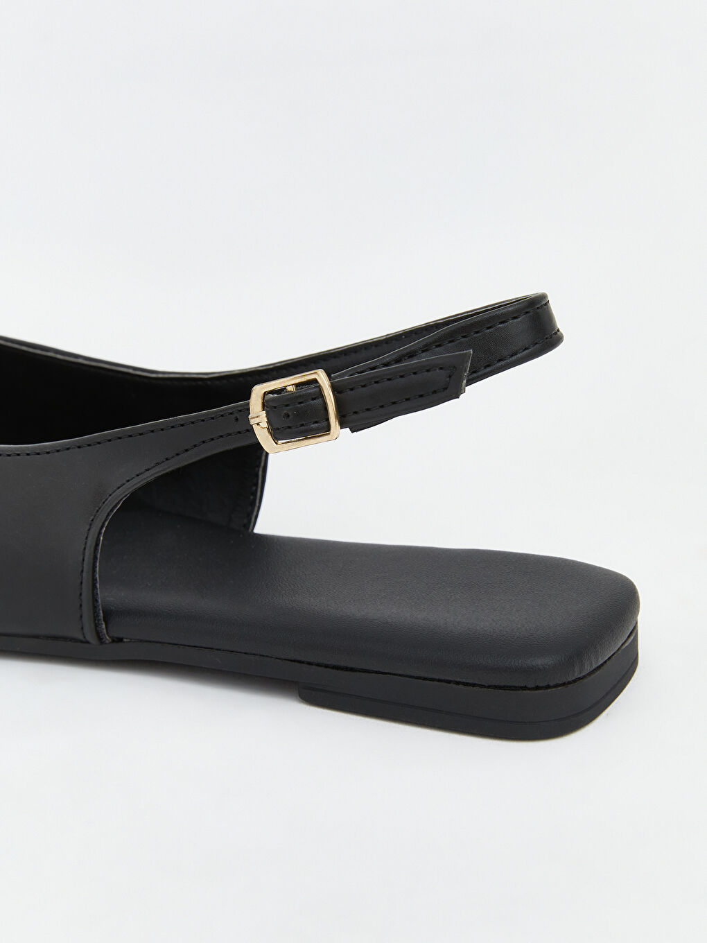 Siyah Sivri Burun Kadın Babet-4