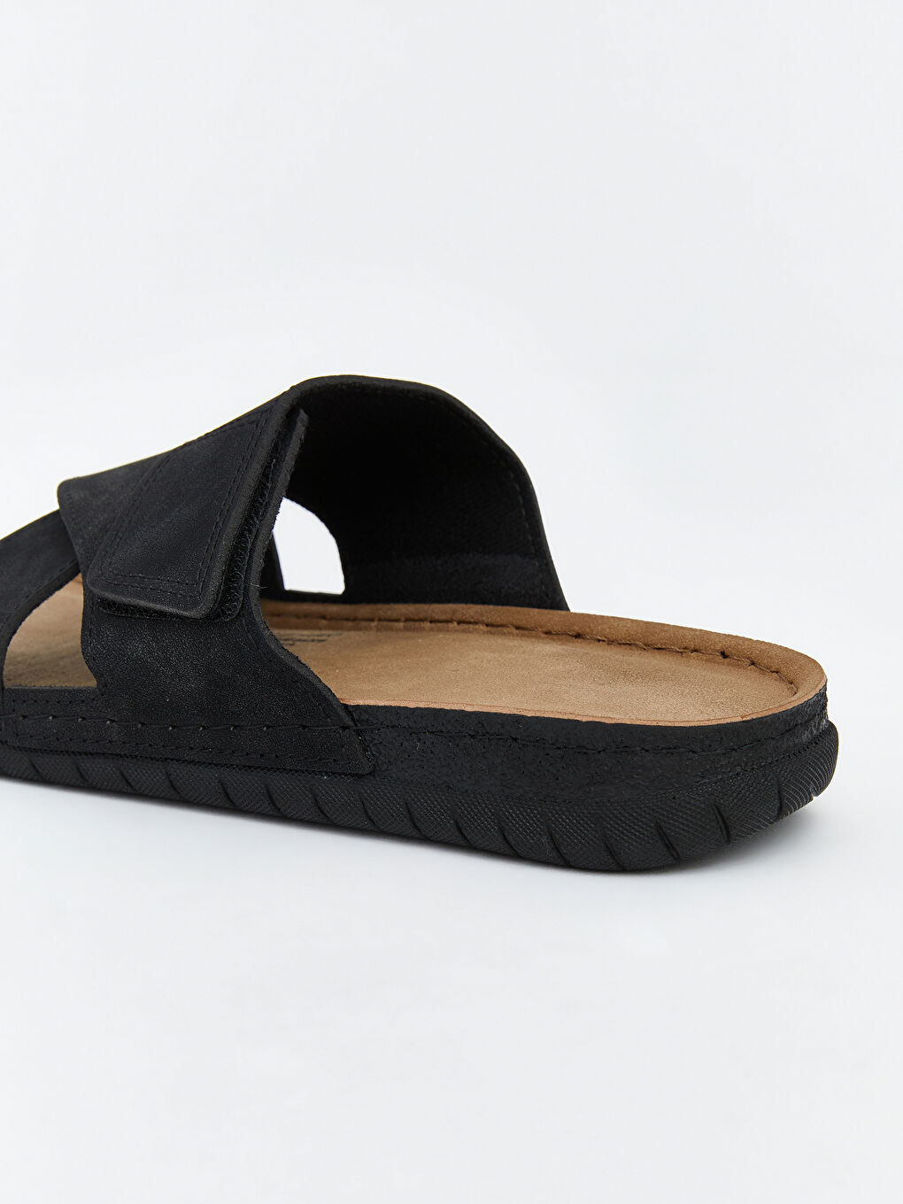 Siyah Çapraz Bantlı Erkek Terlik-4