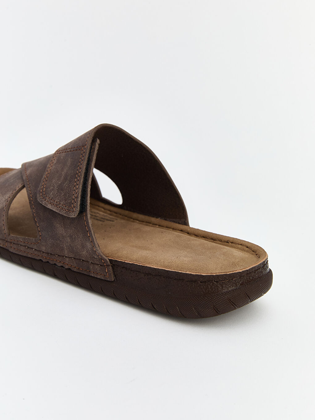 Kahverengi Çapraz Bantlı Erkek Terlik-3