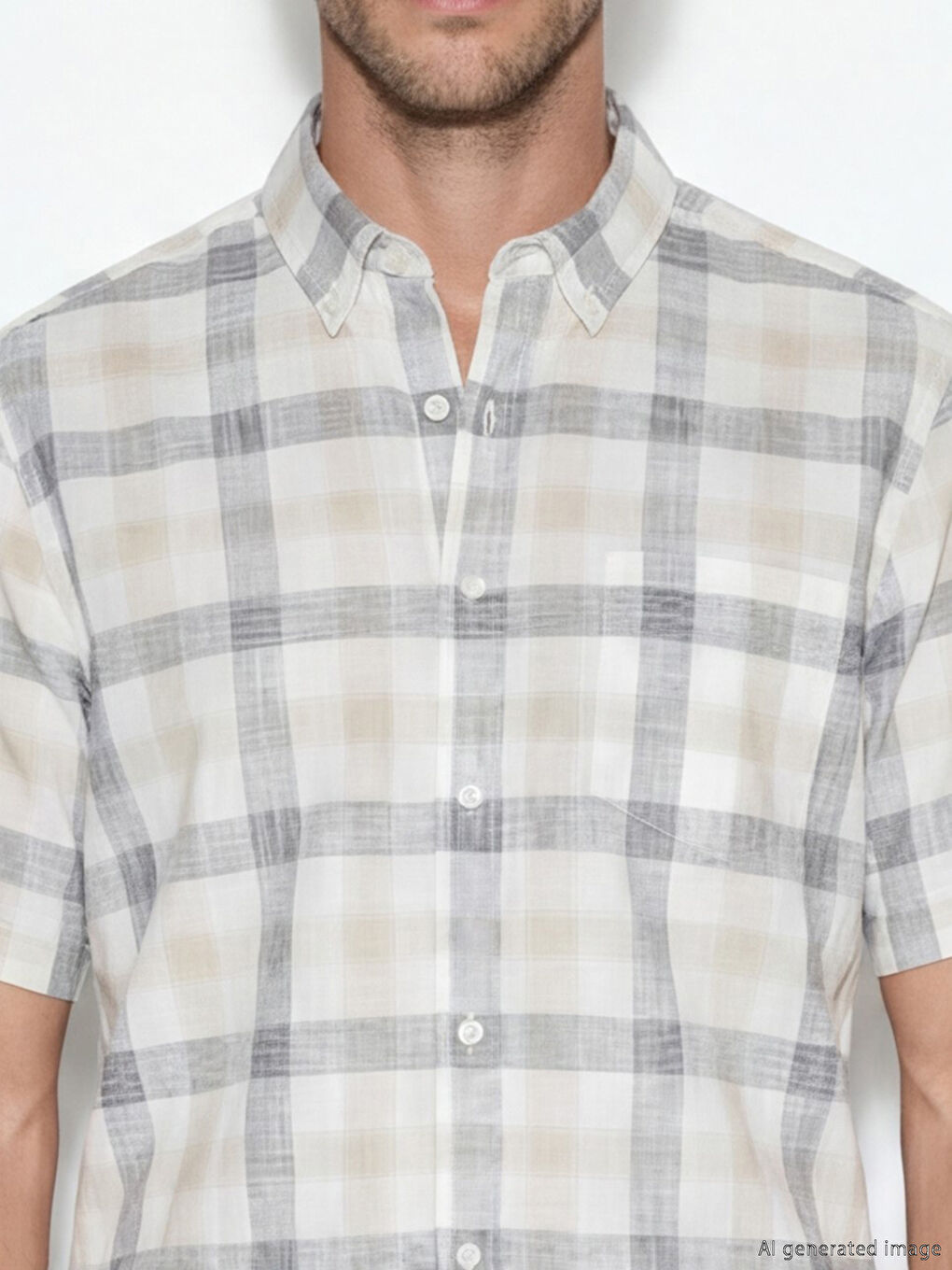 Чоловік БЕЖЕВИЙ Сорочка-2