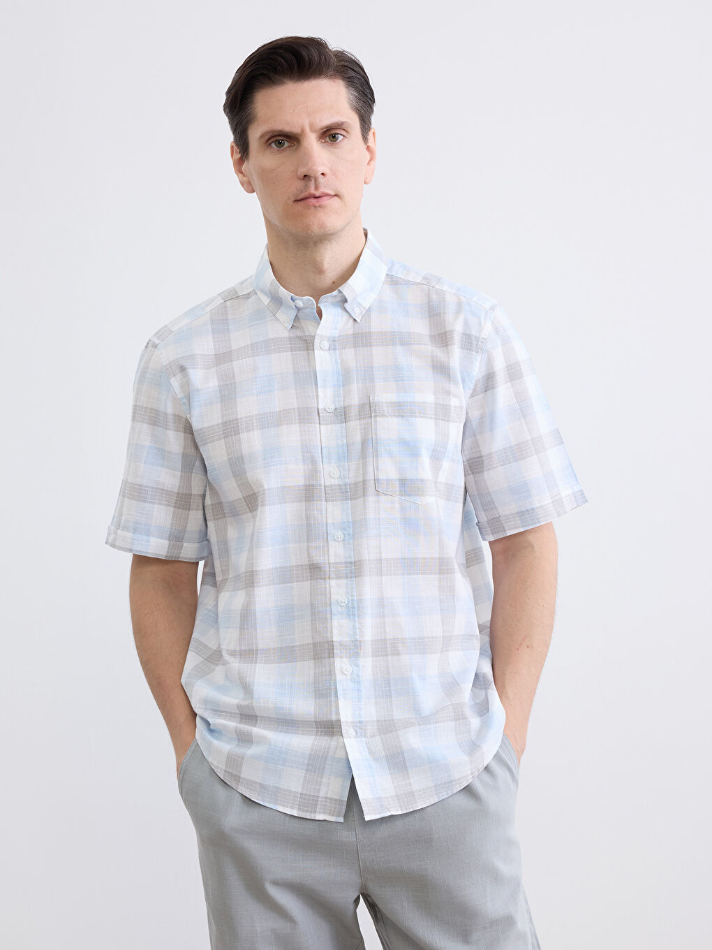 стандартты пішім торлы ерлер жейдесі