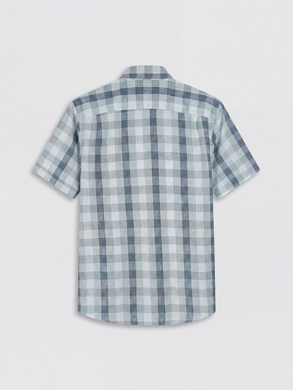 Yeşil Regular Fit Ekose Erkek Gömlek-1