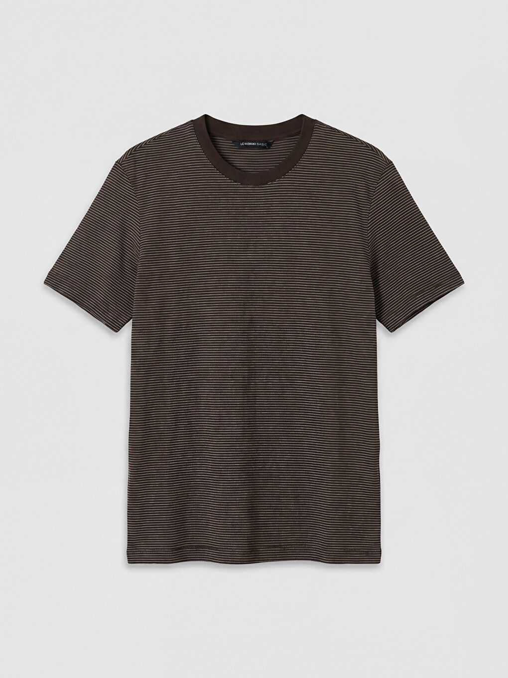 Crew Neck Striped Men's T-Shirt-4
