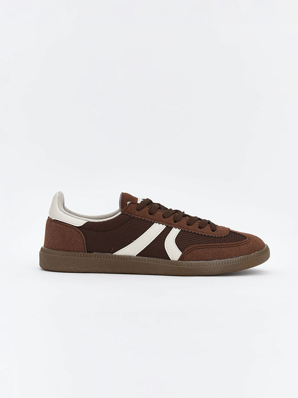 Kahverengi Bağcıklı Kadın Spor Ayakkabı-1