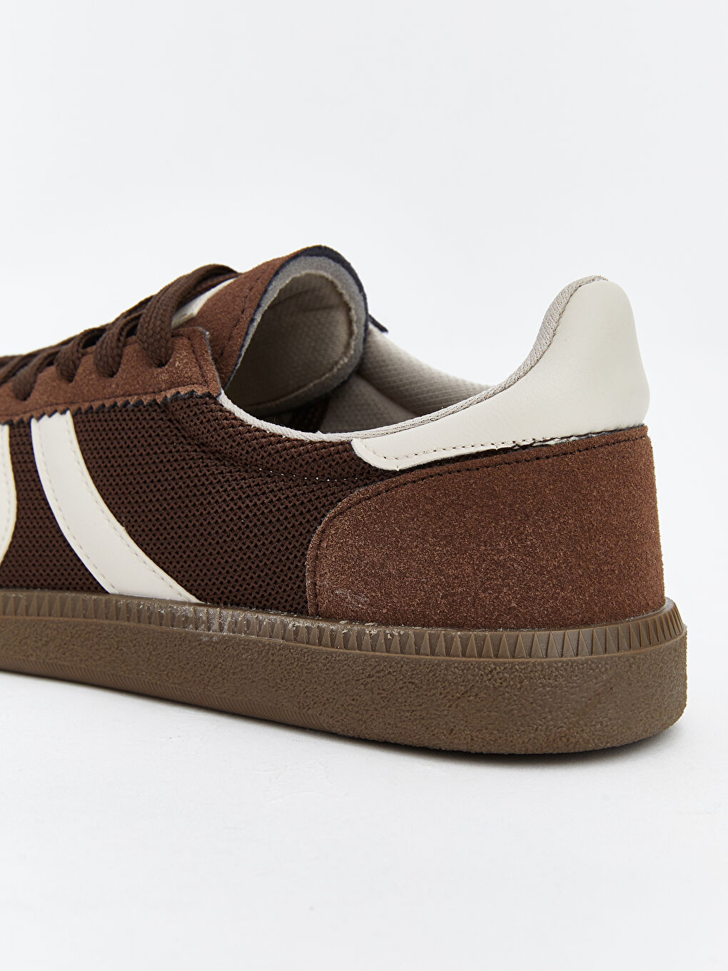 Kahverengi Bağcıklı Kadın Spor Ayakkabı-4