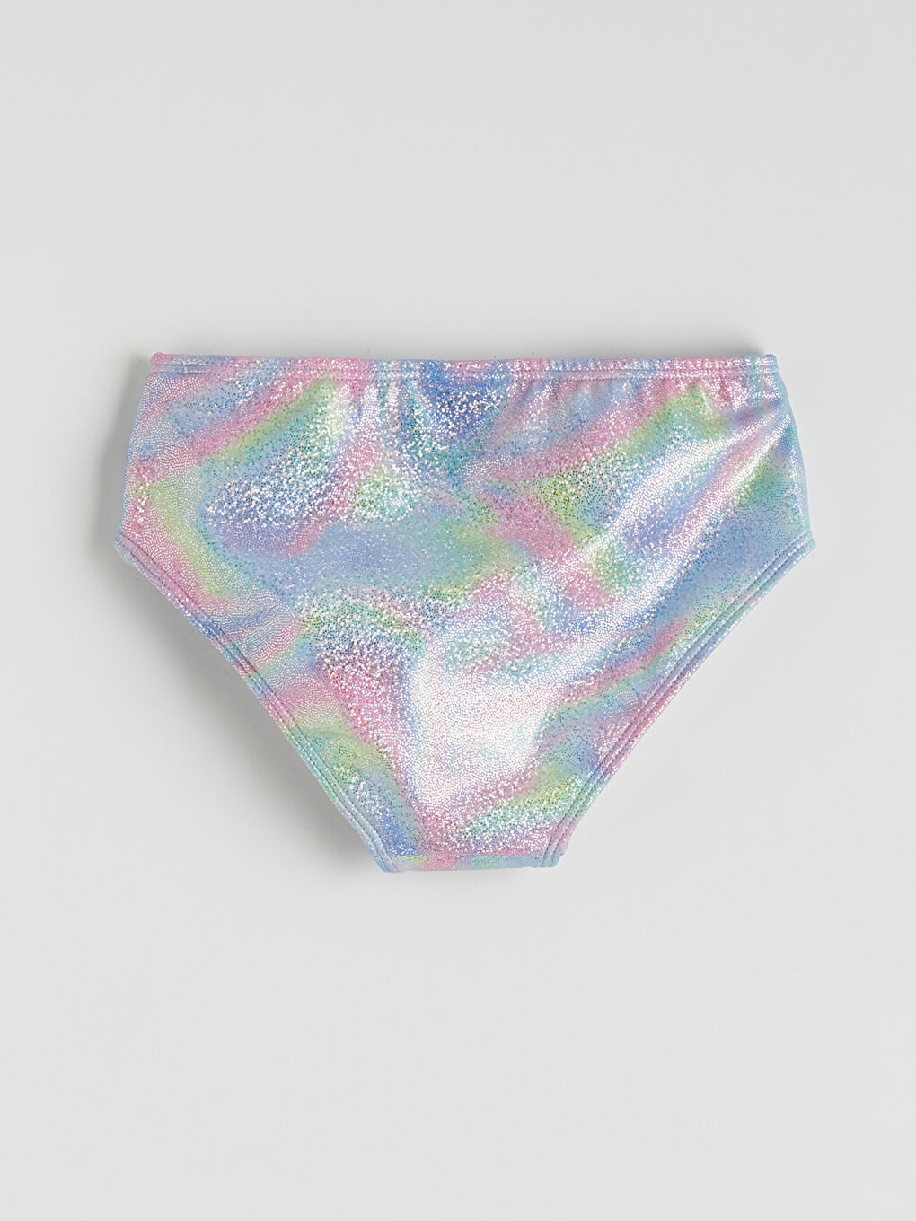 Karışık Desenli Fırfır Detaylı Kız Çocuk Bikini-4