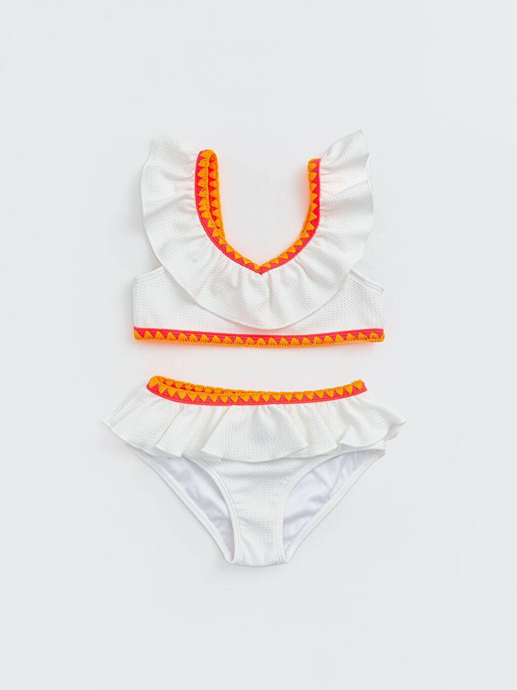 Embroidered Girls' Bikini Set