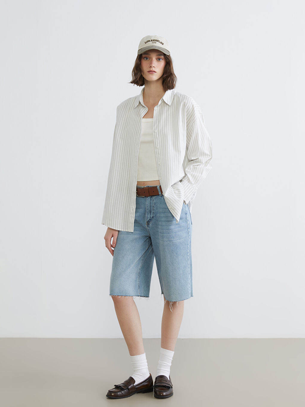 Женщины Хаки Рубашка-1