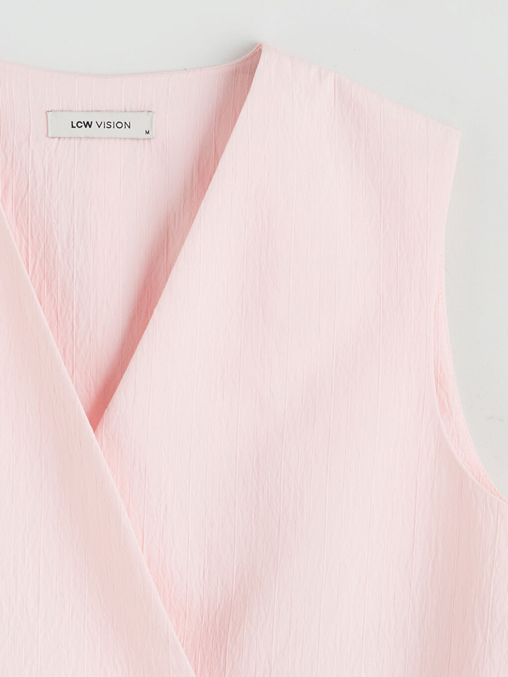 Double Breasted Textured Women's Classic Waistcoat-5