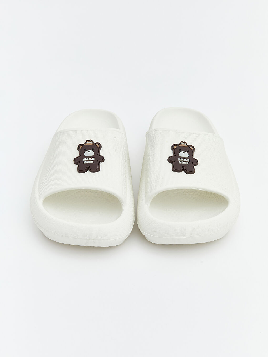 Women's Teddy Bear Print Slippers-2