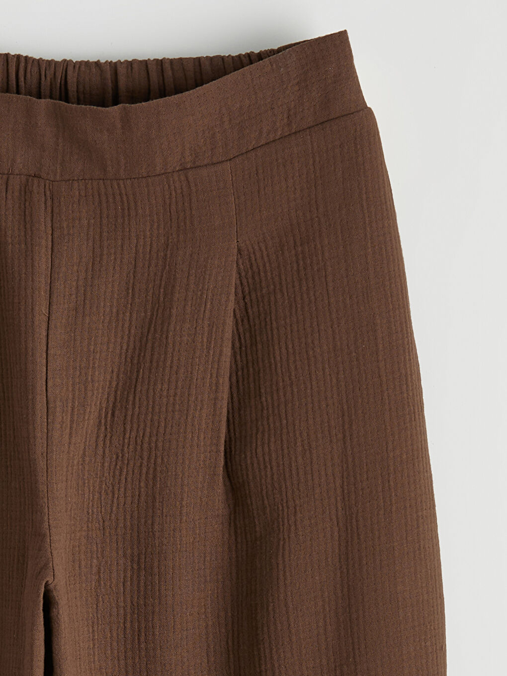 Elastic Waist Women's Muslin Trousers-4