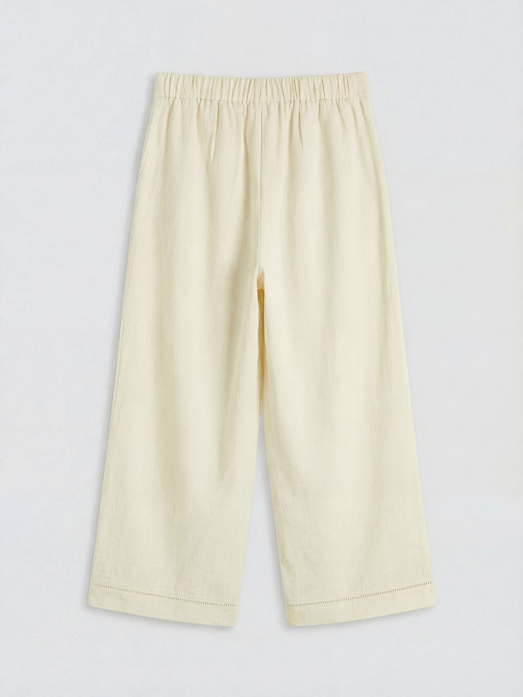 Elastic Waist Women's Muslin Trousers-4