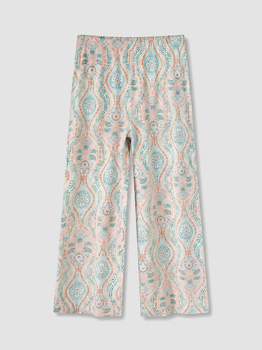 V Neck Patterned Women's Capri Pyjamas Set-6