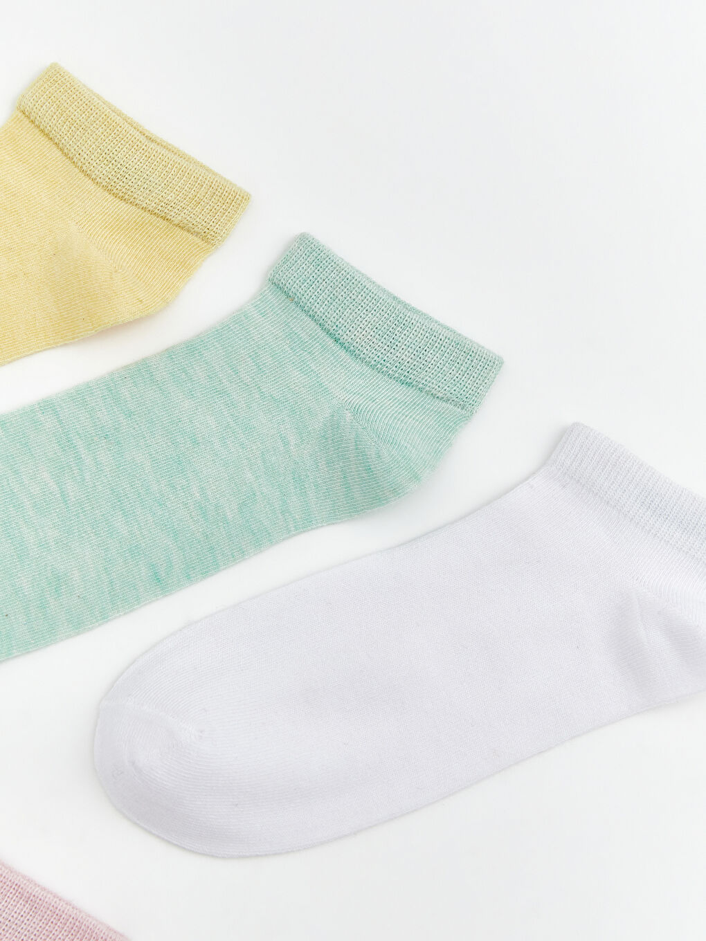 Basic Girls' Trainer Socks 5 Pack-1