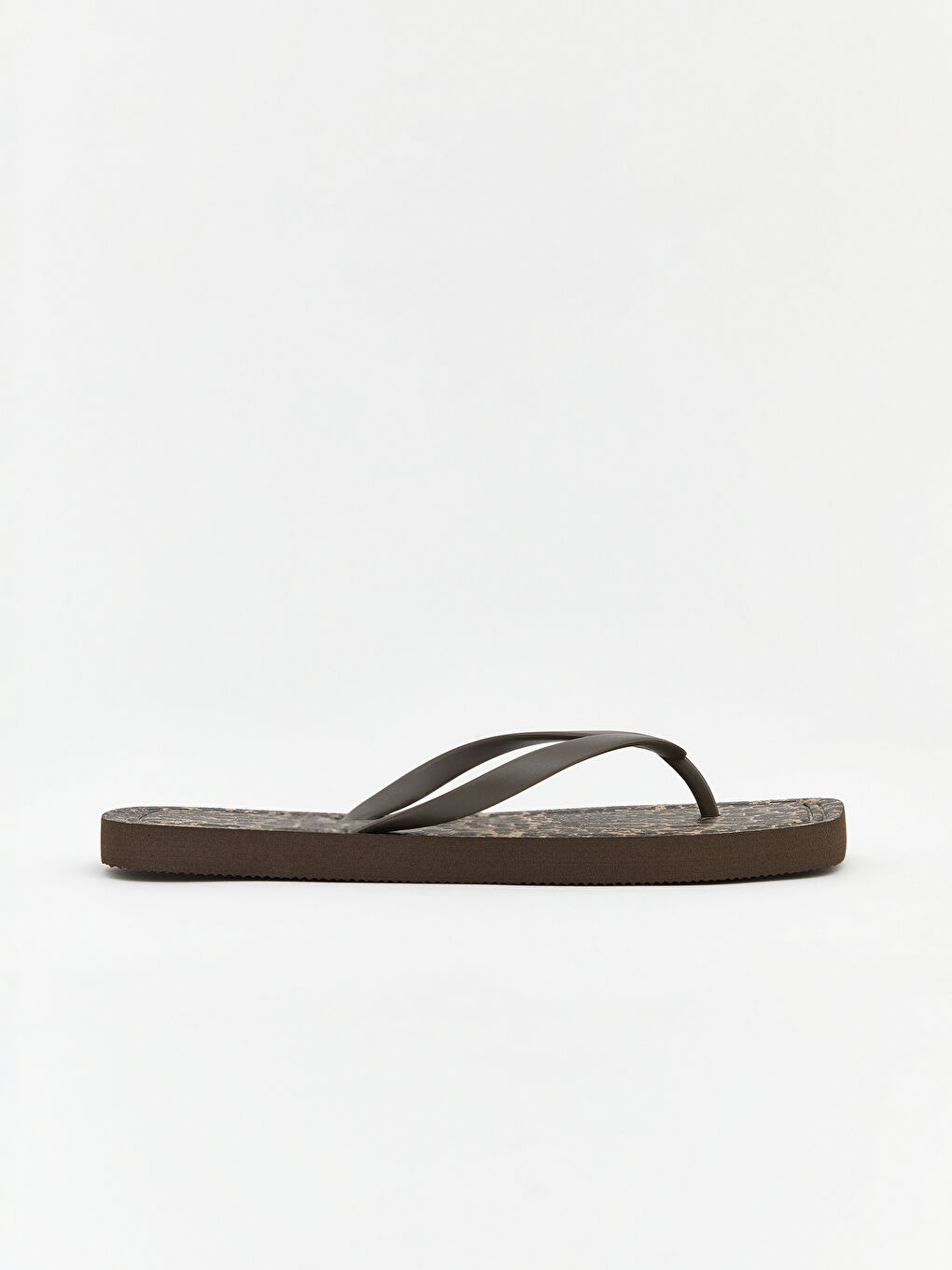 Leopard Print Women's Thong Sliders-1