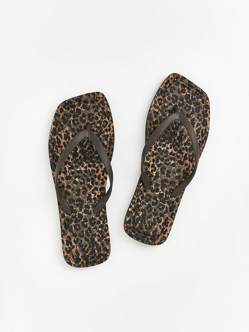 Leopard Print Women's Thong Sliders-2