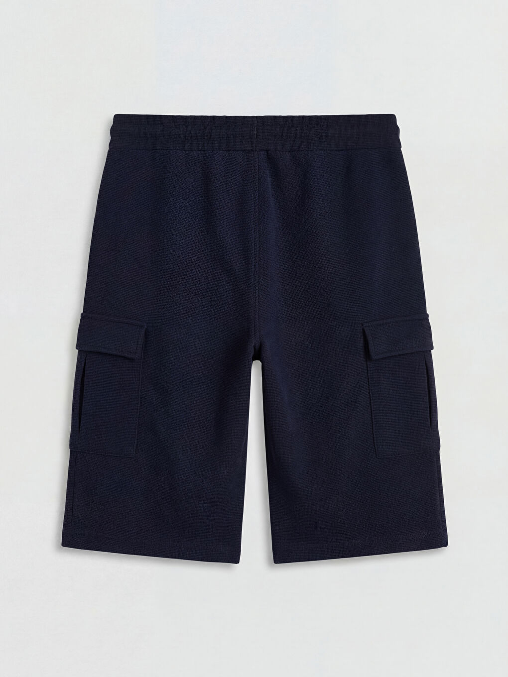 Lacivert Standart Kalıp Erkek Kargo Şort-6