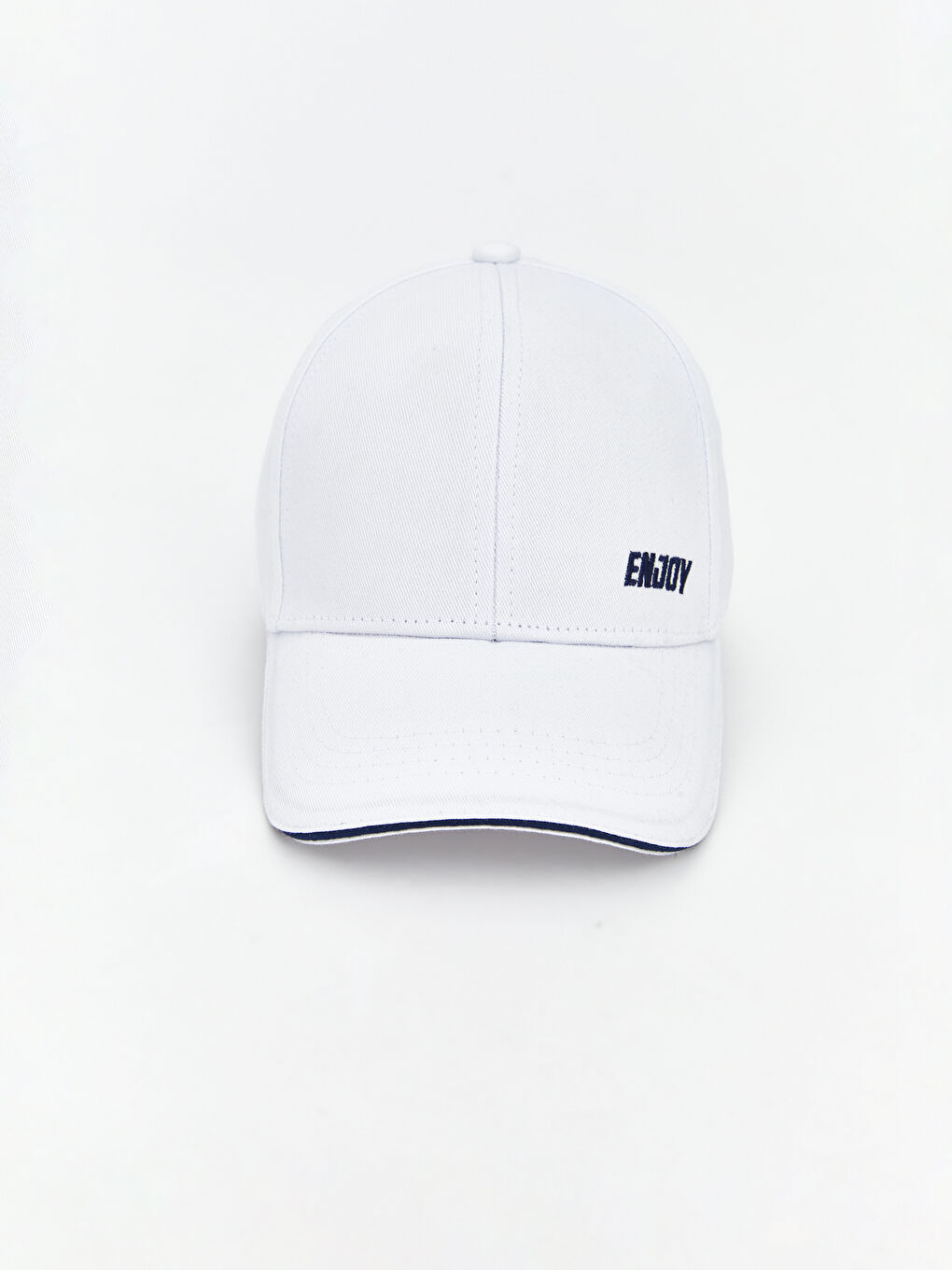 Beyaz Nakışlı Erkek Çocuk Kep Şapka