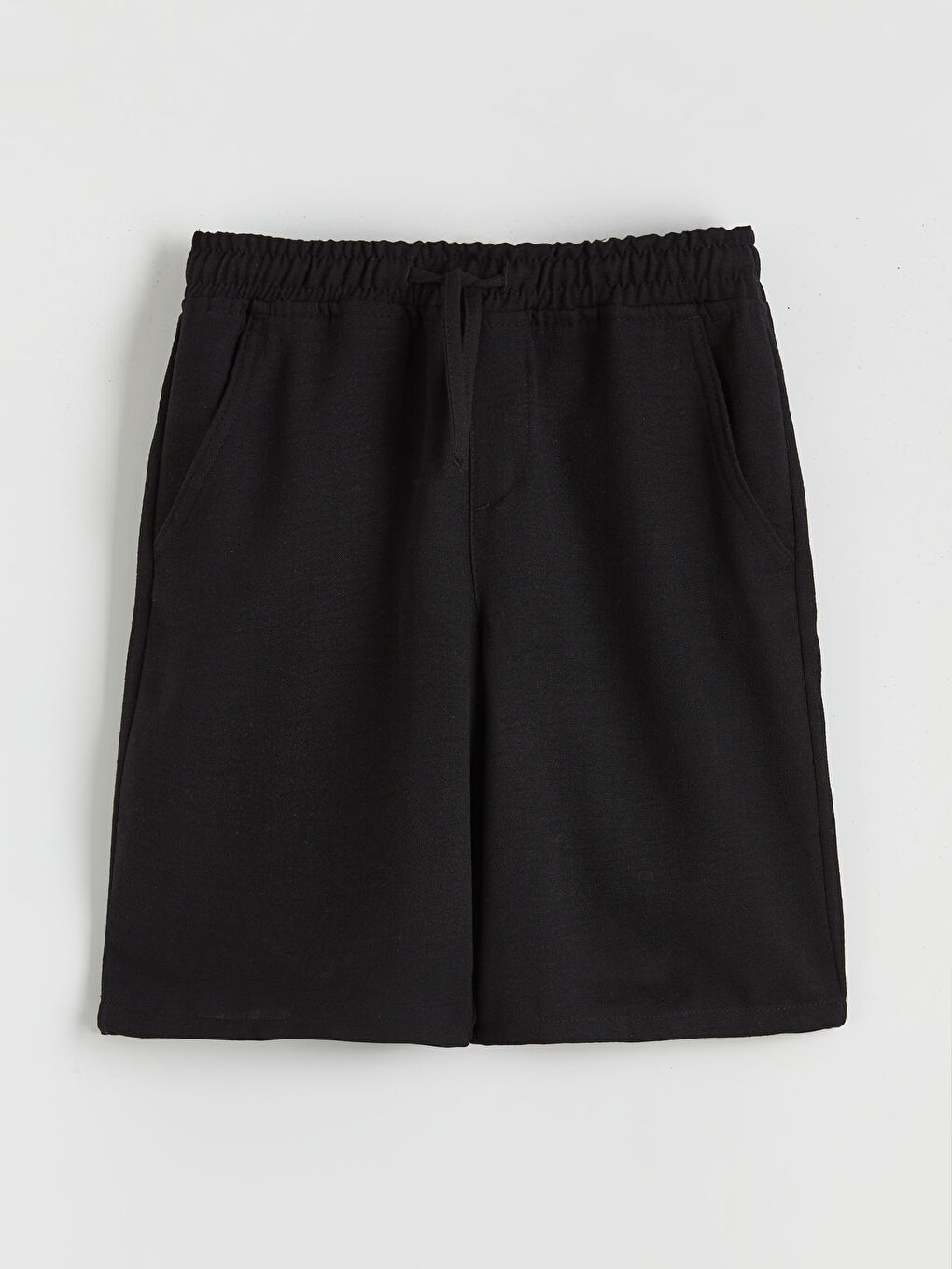 Siyah Beli Lastikli Erkek Çocuk Şort