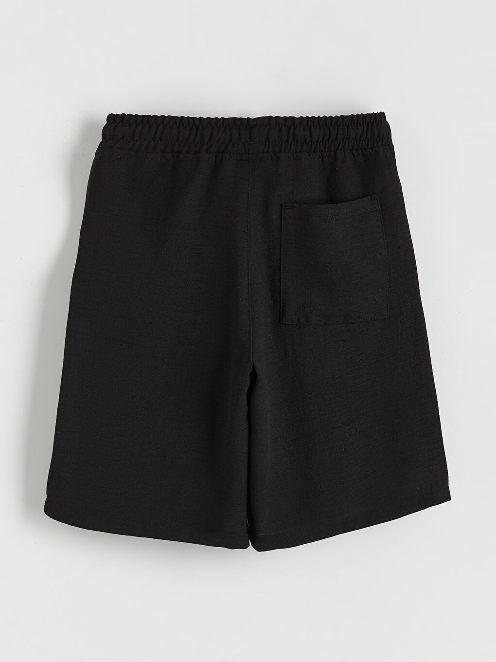 Siyah Beli Lastikli Erkek Çocuk Şort-1