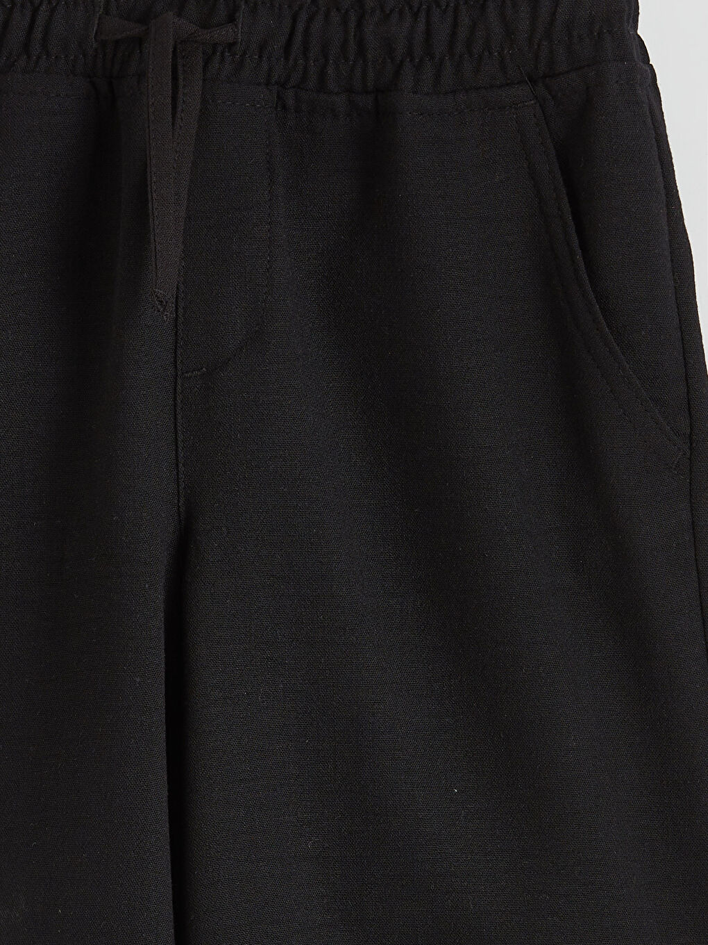 Siyah Beli Lastikli Erkek Çocuk Şort-2