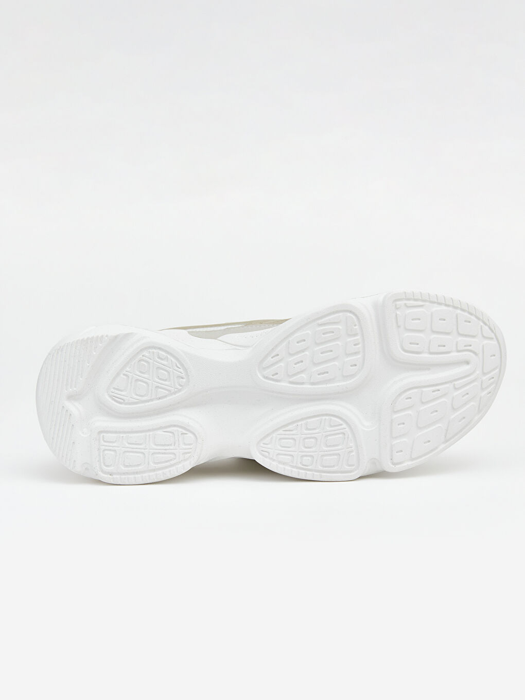 Bej Kalın Tabanlı Kadın Spor Ayakkabı-3