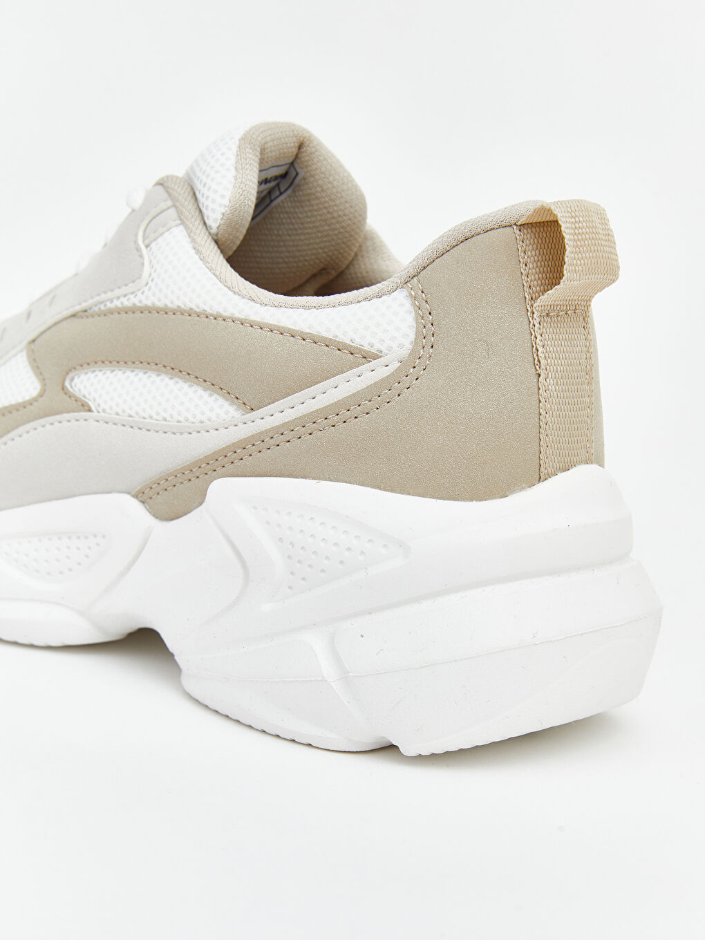 Bej Kalın Tabanlı Kadın Spor Ayakkabı-4