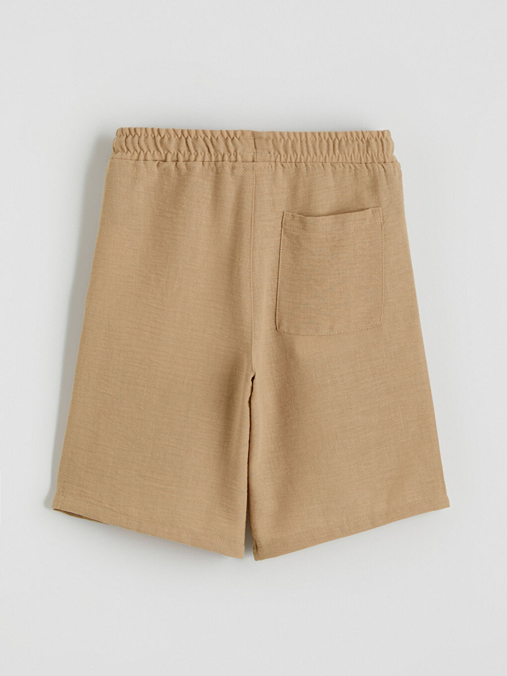 Kahverengi Kısa Kollu Erkek Çocuk Gömlek ve Şort-6