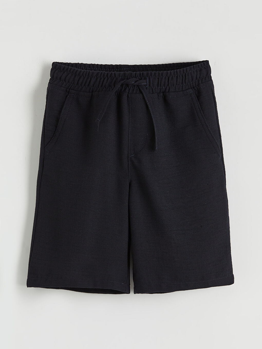 Lacivert Kısa Kollu Erkek Çocuk Gömlek ve Şort-3