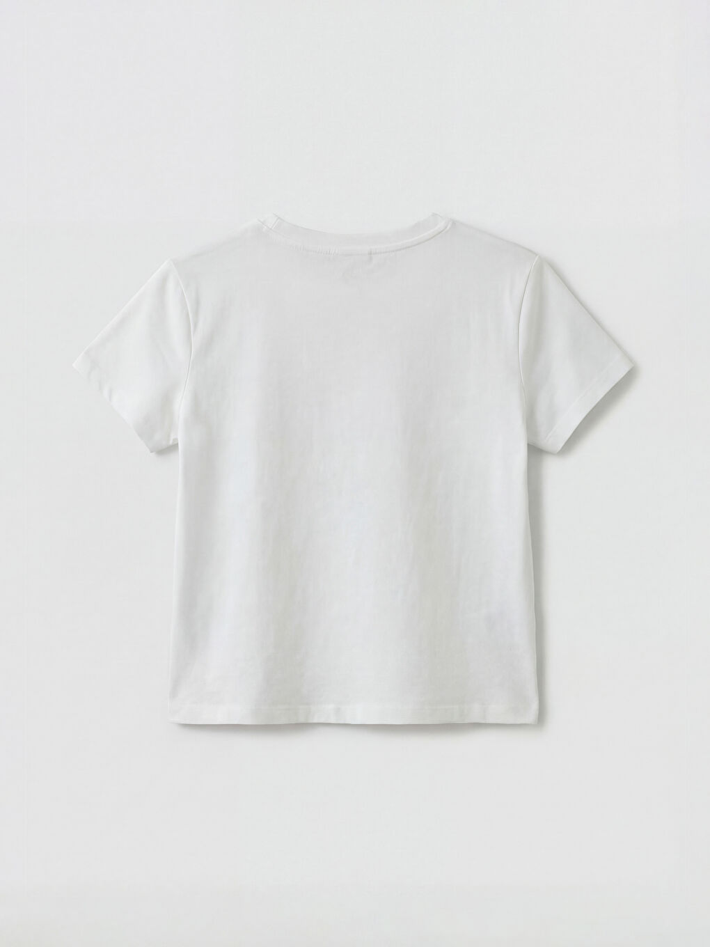 Crew Neck Short Sleeve Printed Girls' T-Shirt-1