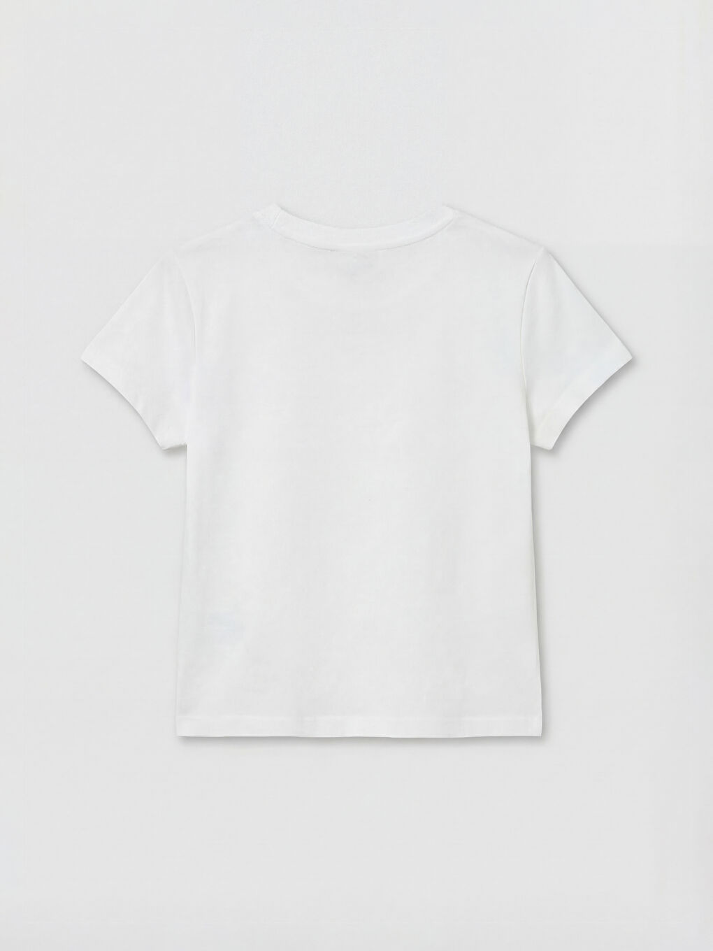 Crew Neck Printed Girls' T-Shirt-1