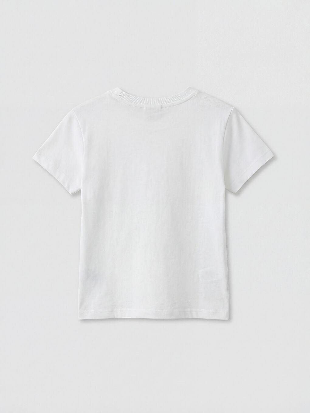 Crew Neck Printed Girls' T-Shirt-1