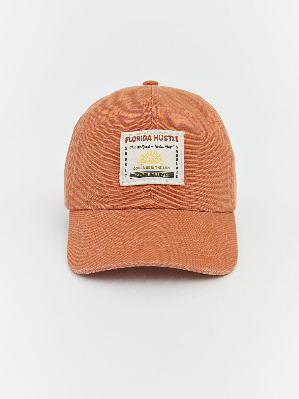 Turuncu Florida Baskılı Erkek Çocuk Kep Şapka