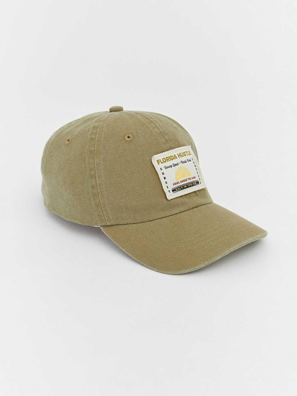 Yeşil Florida Baskılı Erkek Çocuk Kep Şapka-1