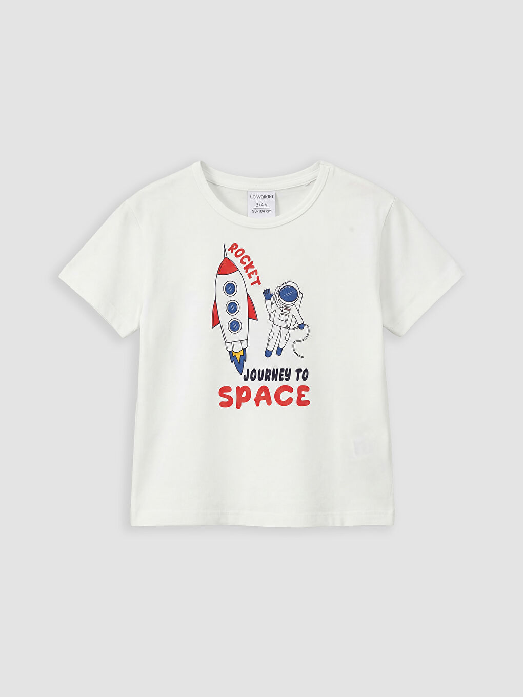 Bisiklet Yaka Baskılı Erkek Çocuk Tişört	