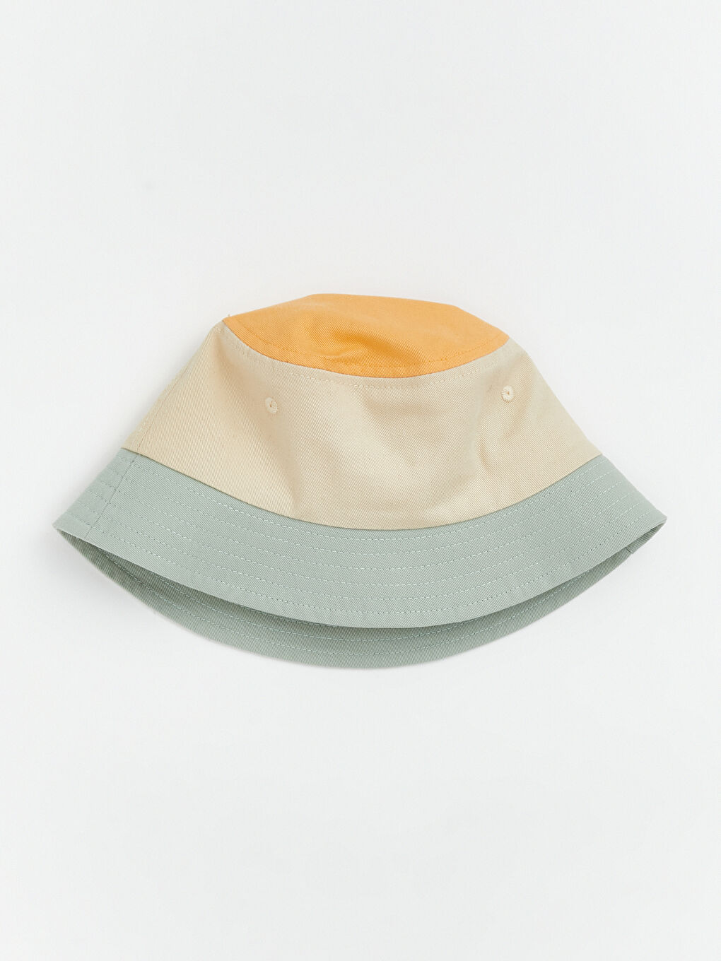 Gri Renk Bloklu Erkek Bebek Bucket Şapka-1