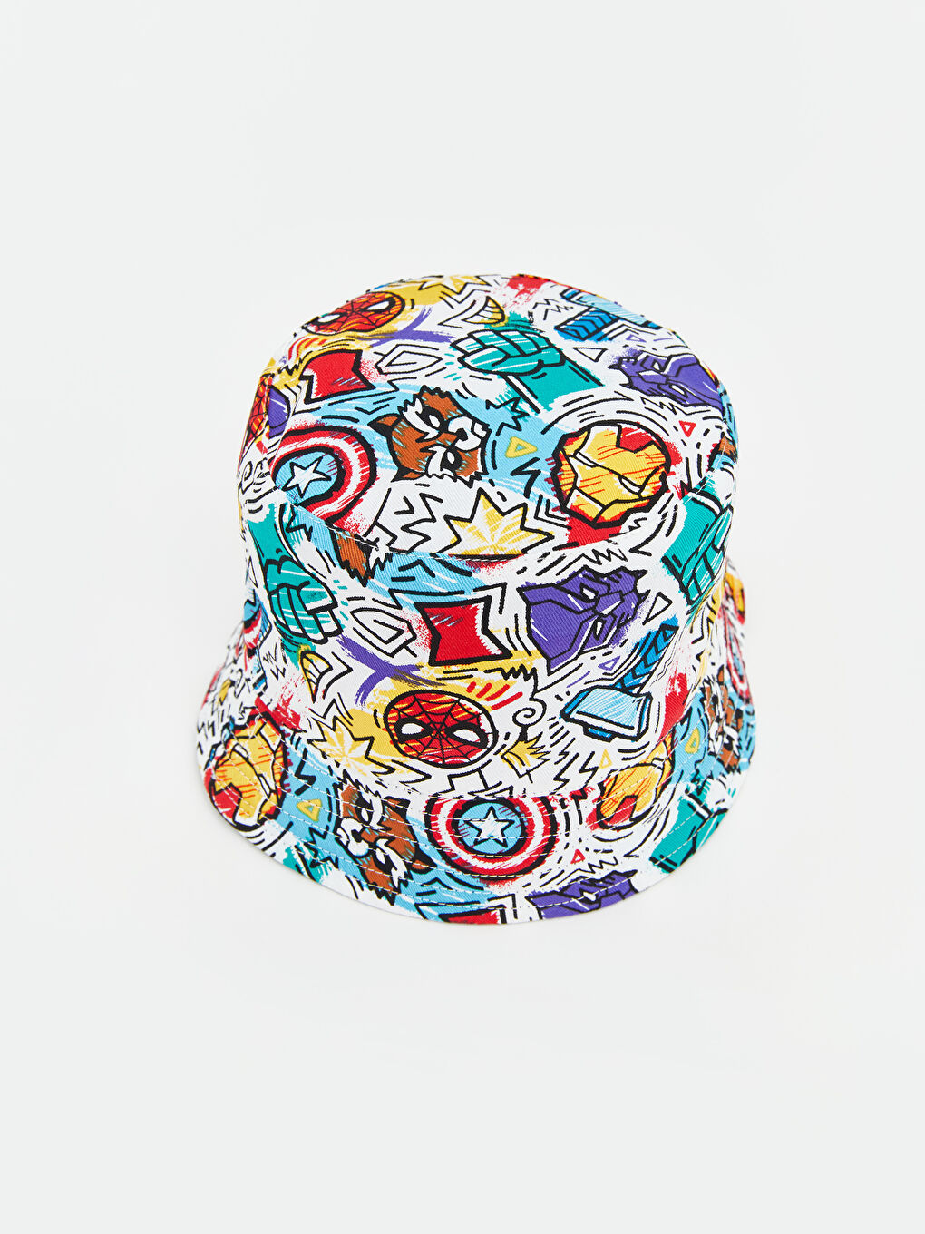 قبعة دلو أولاد رضع بطبعة سبايدرمان-1