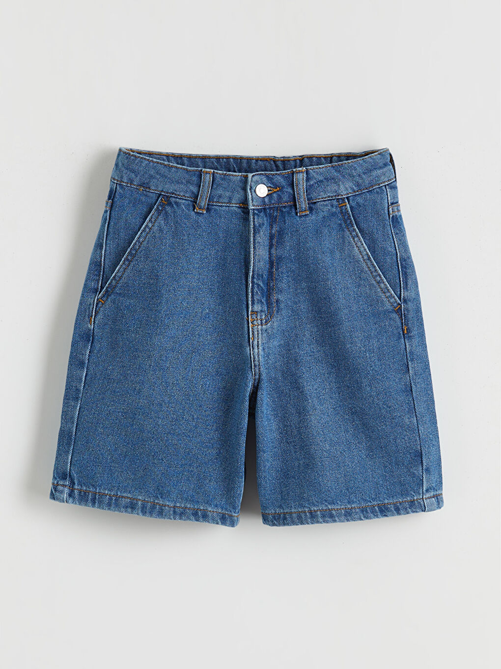 Adjustable Waist Girls' Denim Shorts