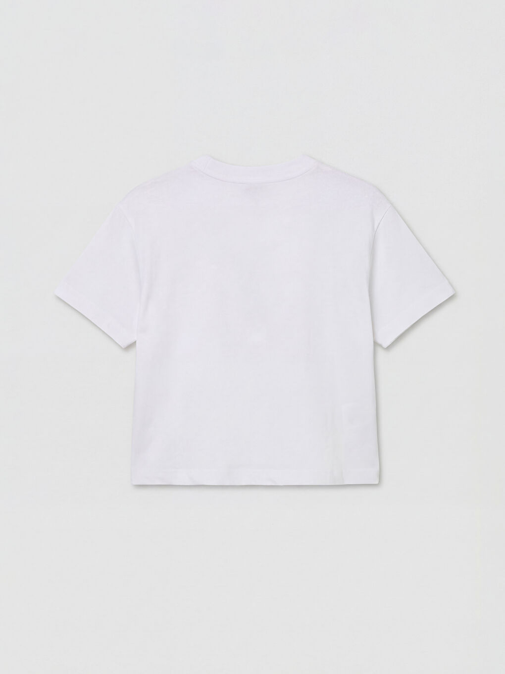 Crew Neck Printed Girls' T-Shirt-1