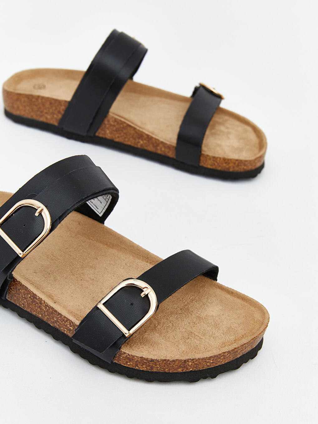 Double Strap Women's Sliders-2