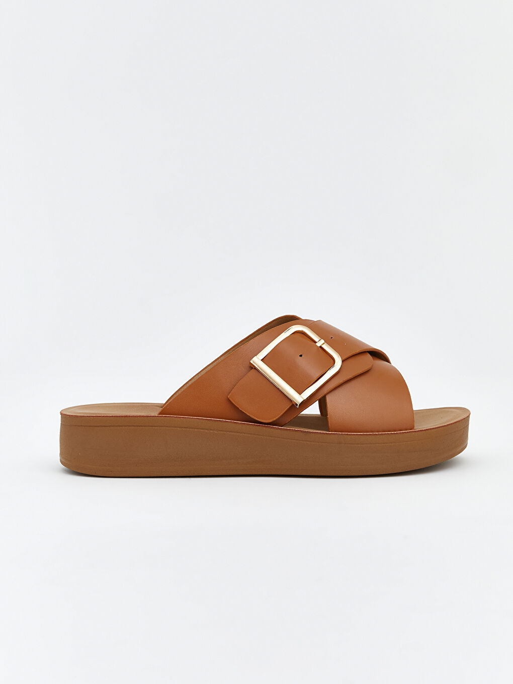 Leather-look Slides for Women-1