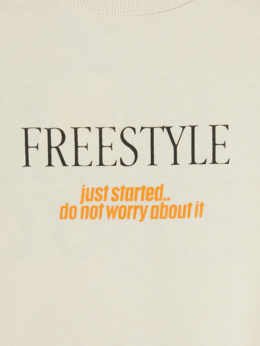 Bej Bisiklet Yaka Baskılı Erkek Çocuk Tişört-2