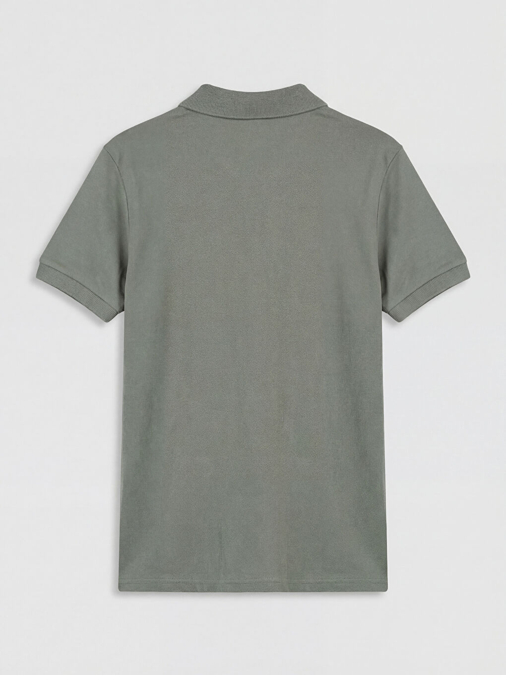 Haki Polo Yaka Armürlü Kısa Kollu Erkek Çocuk Tişört-1