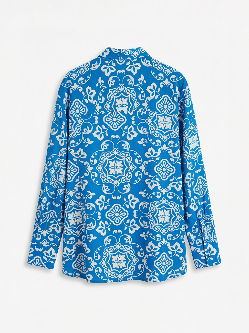 Візерункова сорочка оверсайз для жінок-5