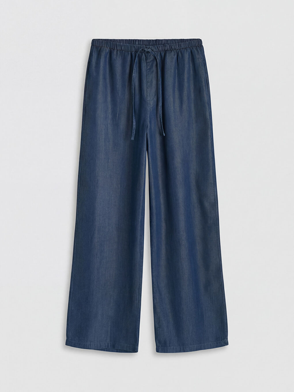 Elastic Waist Wideleg Women's Jeans-4